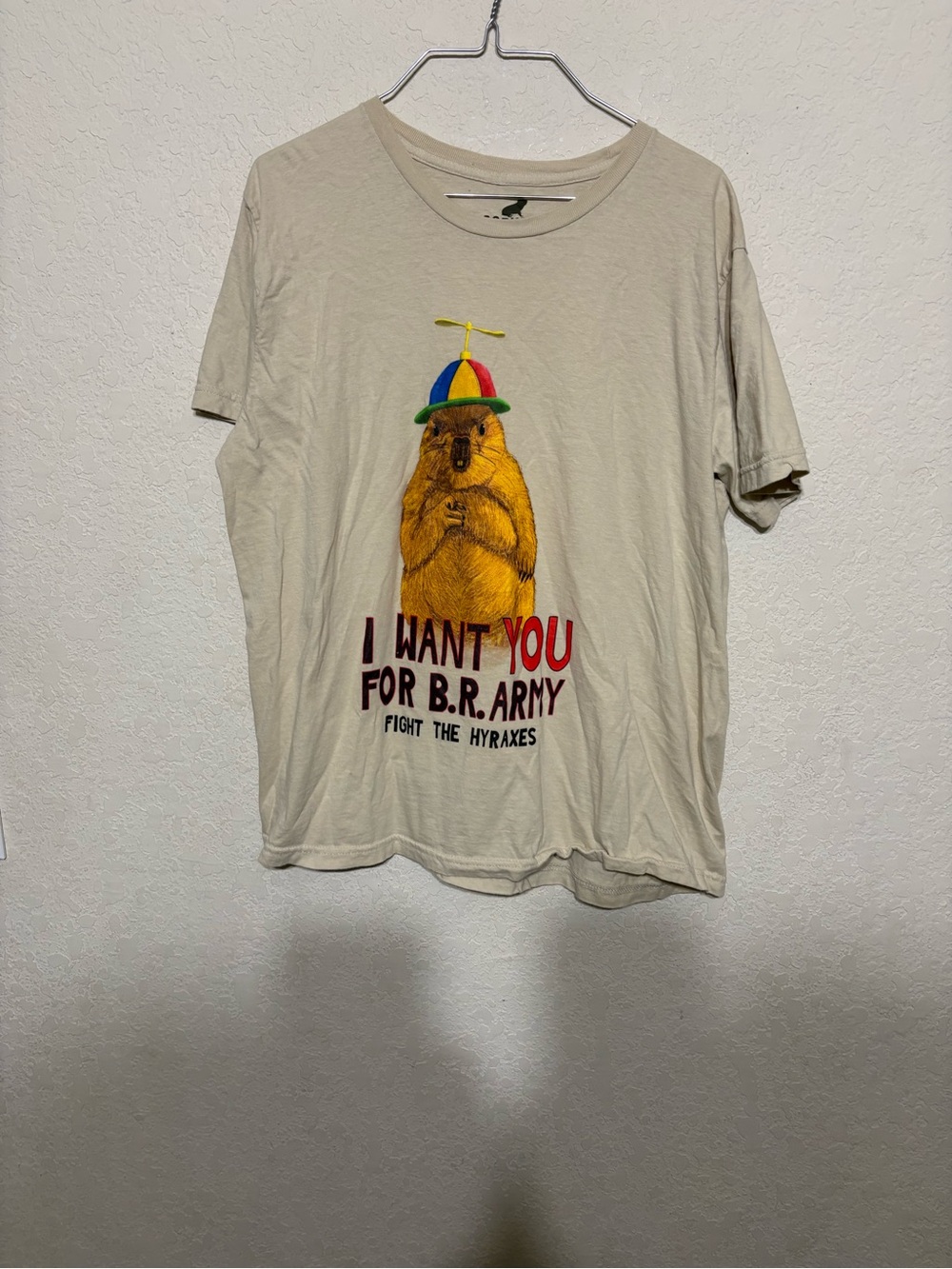 GopherIt Beige Crewneck Tee with Logo